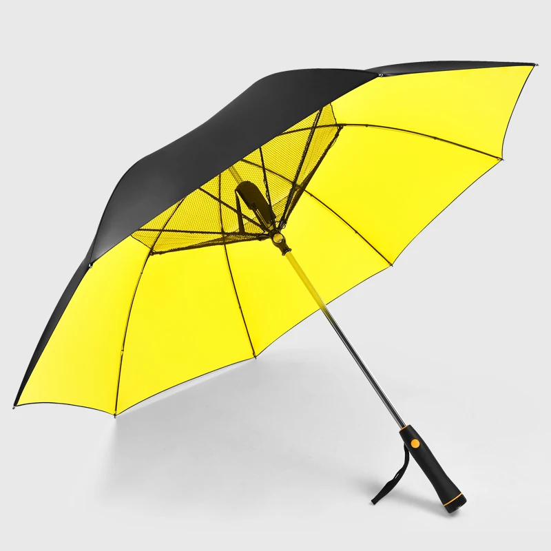 High Quality 23 Inch Creative Stick Fan Umbrella with USB Charge Water Storage Connector On Handle Fan Umbrella