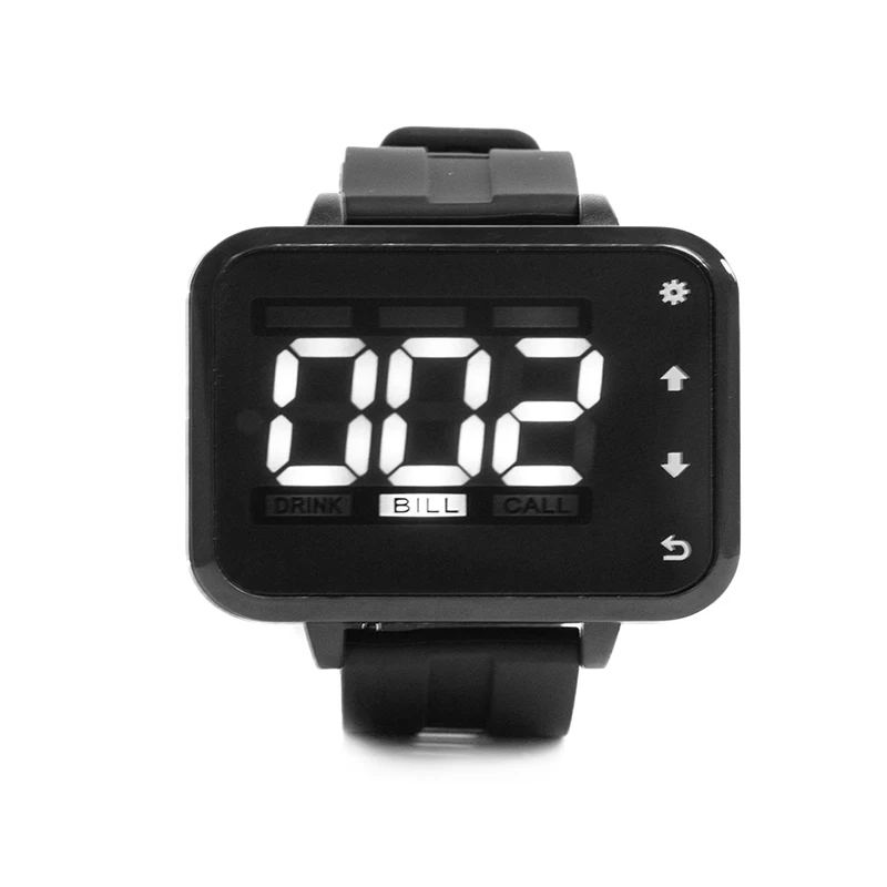 Беспроводная система вызова официанта пейджера для обслуживания ресторана гостевой пейджер часы-приемник + 4