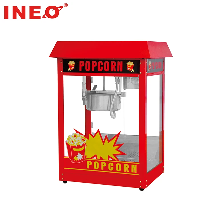 Commercial Gas Popcorn Machine Automatic Making Snack Equipment Snack Machine Gas Big Commercial Popcorn Vending Machine