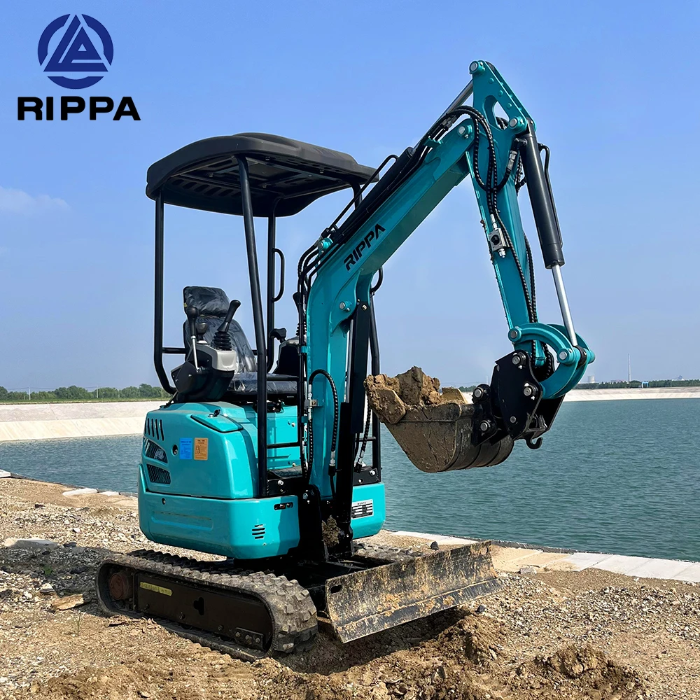 Free Shipping Excavator Manufacturer Home Use 1 1.8 T Micro Bagger 2 Ton Small Digger Excavator Mini Excavator