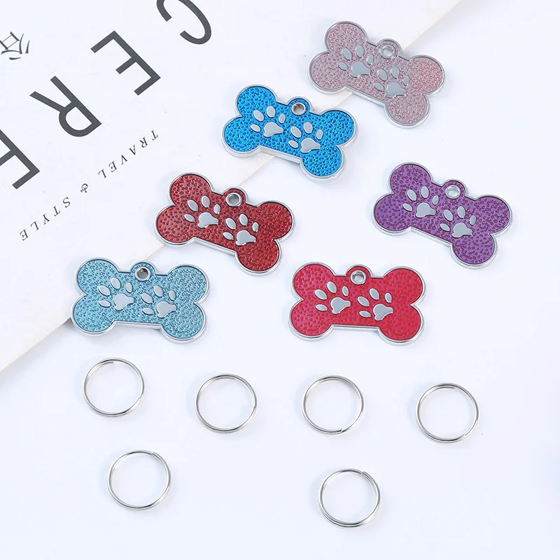 2.9*1.8 cm Zinc Alloy Pet Dog Pendant to decorate pets Bone Shaped Pet Dog ID Name Tag