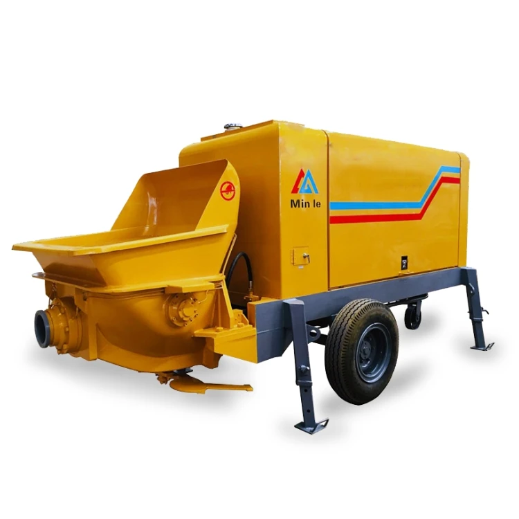 small portable concrete conveying pump with a fuel tank capacity of 150 L
