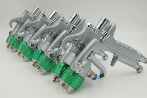 Double Nozzle Spray Gun Airbrush Car Paint Gun Chrome Paint Tool