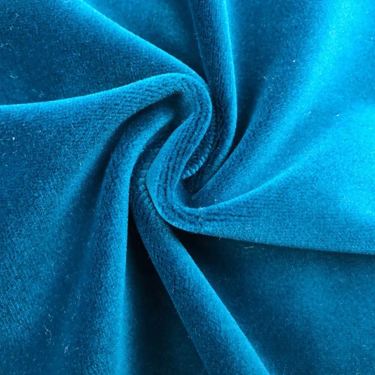 430GSM Brushed sofa 100% cotton velvet velboa plush silk velvet upholstery fabric