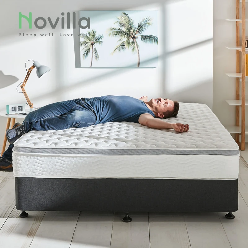 Mattress Made in China Wholesale 22cm Hypo-allergenic Compress Roll up in Box Single Bed Custom Pocket Spring Mattress