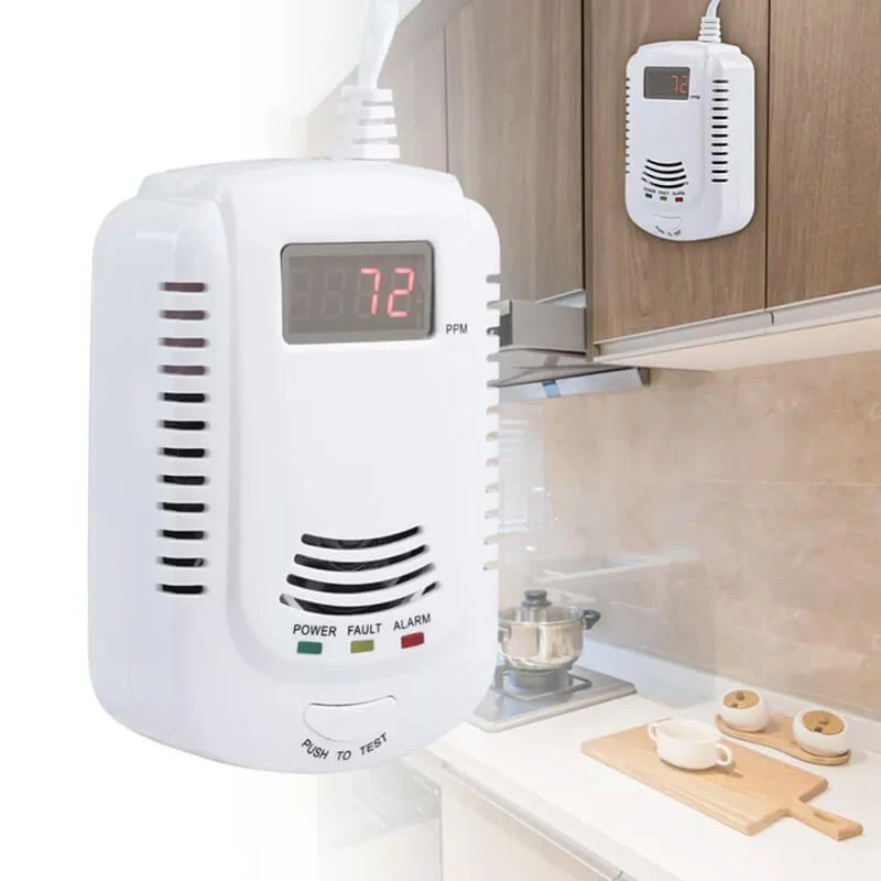  Home Standalone Plug-In Combustible Gas Detector LPG LNG Coal Natural Leak Alarm Sensor Voice