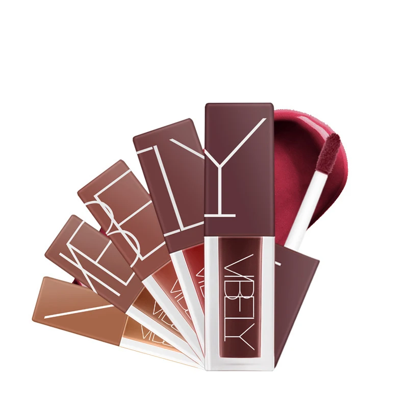 Low Moq Private Label Soft Matte Red Liquid Lipstick Waterproof Sweat Proof Smooth Vegan Cruelty Free Pink Liquid Lip gloss