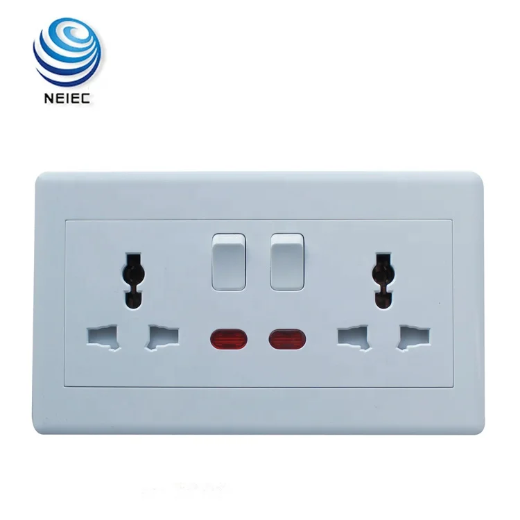 13A and 16A Multi function Electric switch and socket with Neon