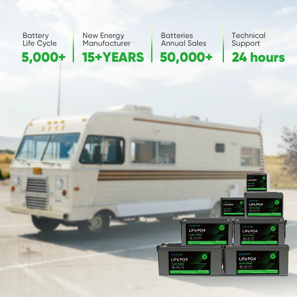 AU EU US UK warehouse in stock 12v 300ah Lithium Battery 25.6v 12.8v 200ah 100ah 300ah 400ah  Lifepo4 Lithium Ion RV Batteries