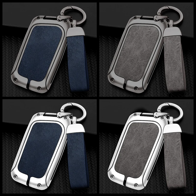 Car Custom Logo Metal Leather Car Key Cover For Lexus NX GS RX IS ES GX LX UX RC 200 250 350 LS 450H 300H Holder Accessories
