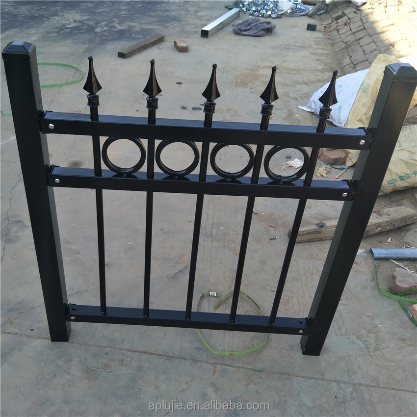 Metal inner pipe, PVC outer layer, assembled, installed private courtyard guardrail