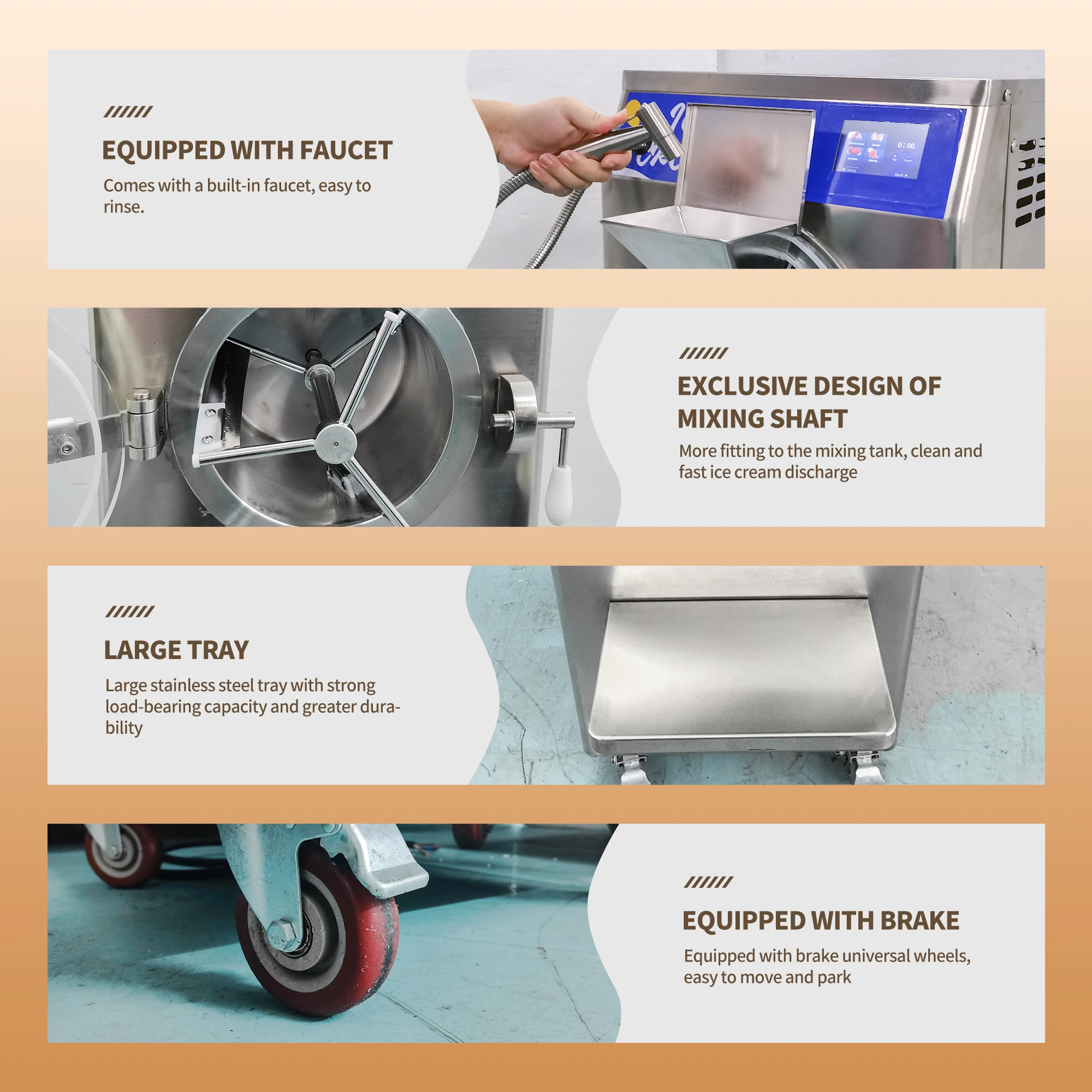 High quality cheap home ice cream maker Automatic ice cream maker Hard ice cream maker