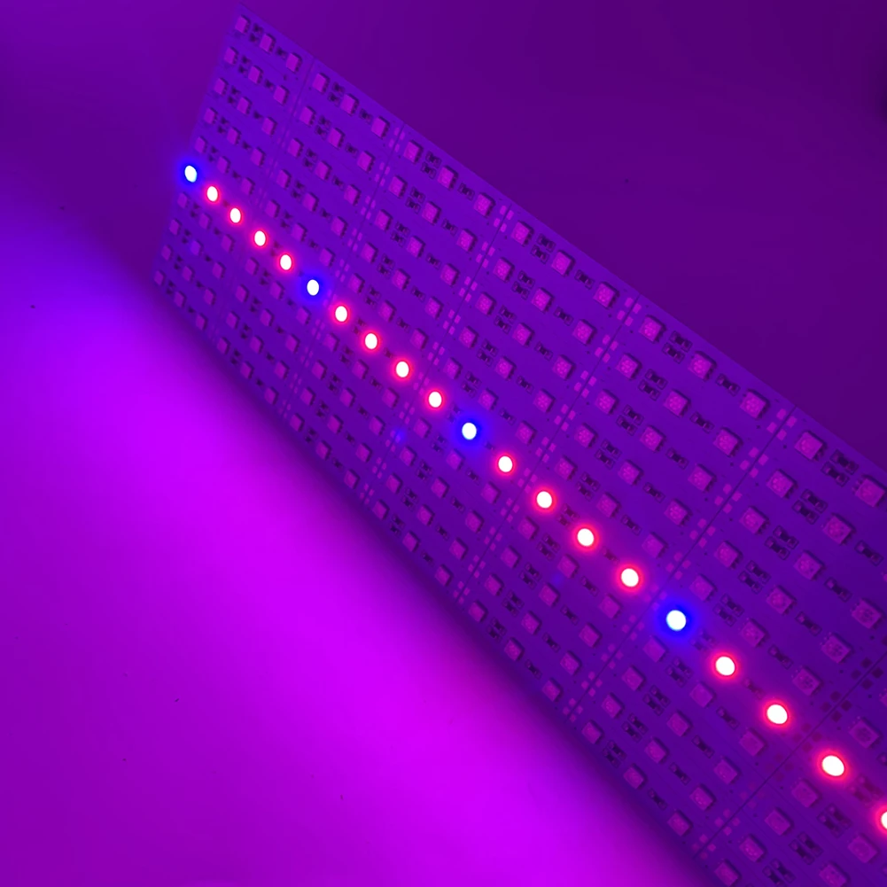 DC 12V 1M LED Bar Light 5050 Full Spectrum Grow Light Strip For Plant Growth  Hard Strip 4 Red 1 Blue