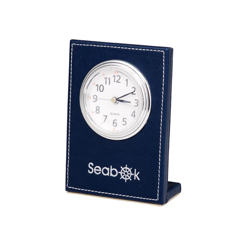 Arabic Navy Blue Executive Office Leather Desktop Stationery Desk Set 5pcs