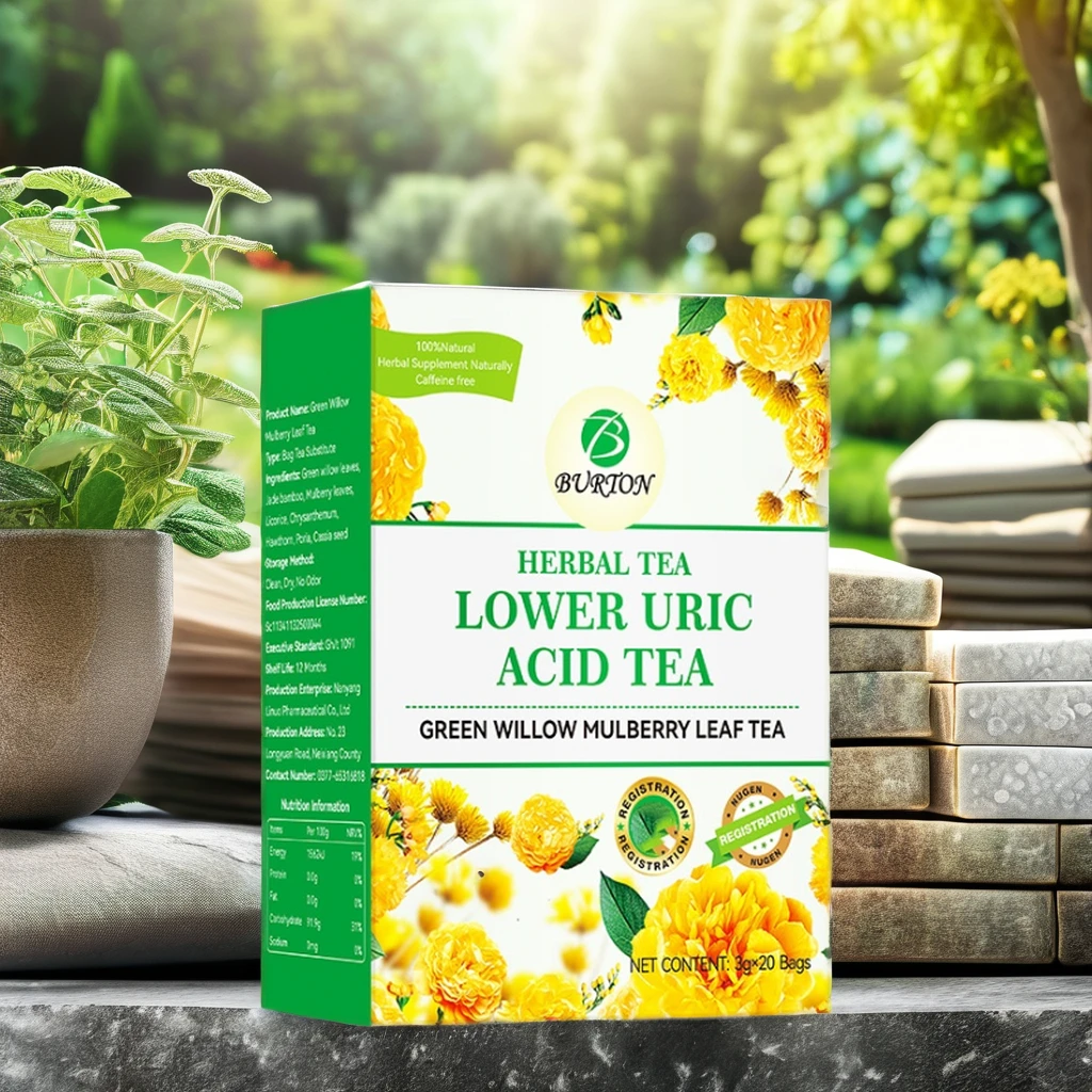 Cheap Organic Uric Acid Balance Tea Chicory Gardenia Flower Tea for Lowering Uric Acid Packaged Sachet 20 tea bags per box