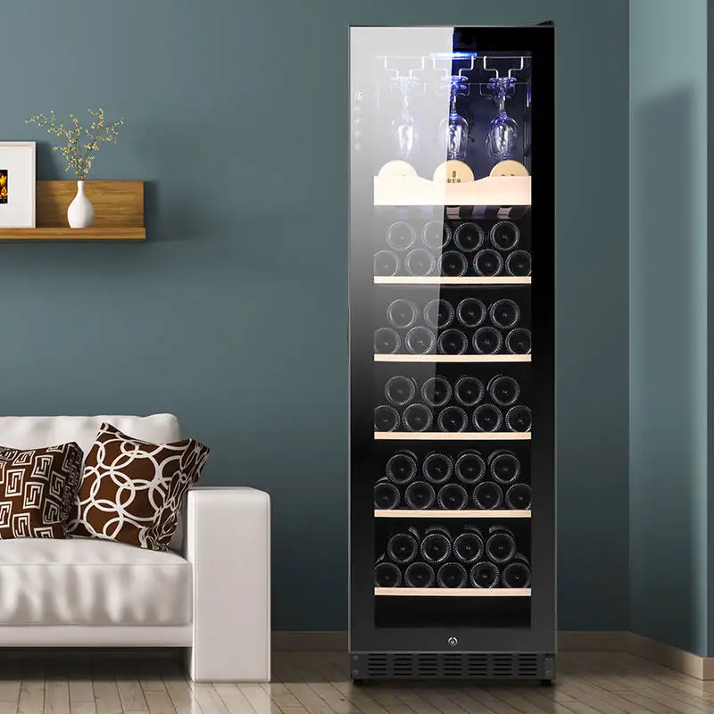 LANYI Hot Sale LZ-270L1 Wine Cooler 101 Bottle Wine Chiller Single Door Low Noise Wine Cooler Refrigerator