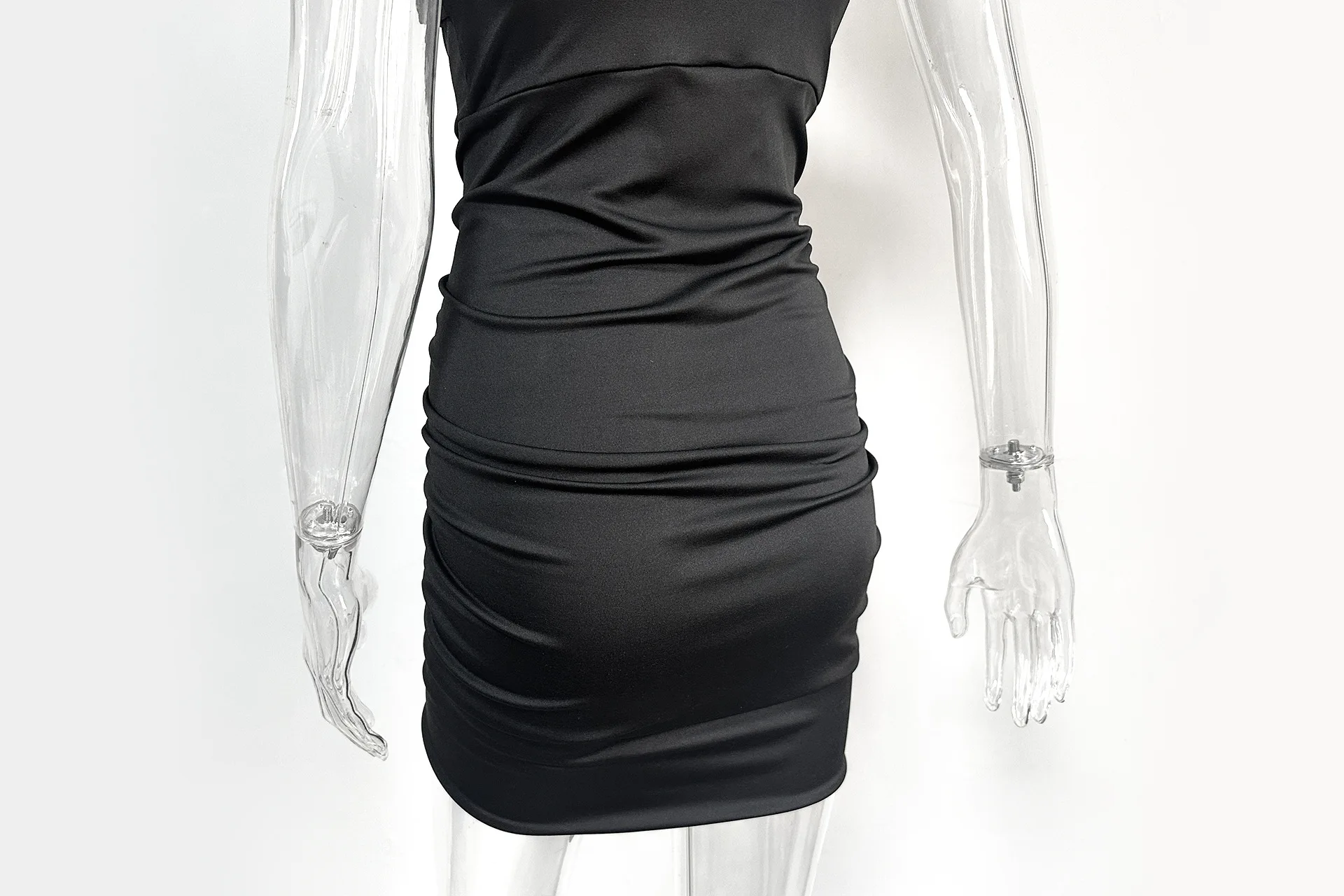 2024 sexy bodycon Ruched dresses women short night club party wear Streetwear dress evening mini stretch casual summer dress