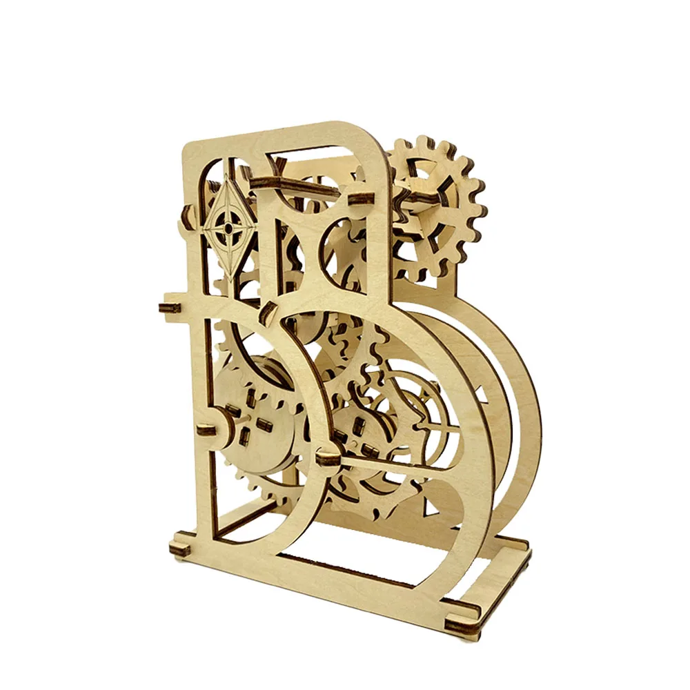 2022 Original Design Educational Toy Assmble Diy Wheel of Fortune 3d Puzzle Wood Game Toys Gifts for Kids