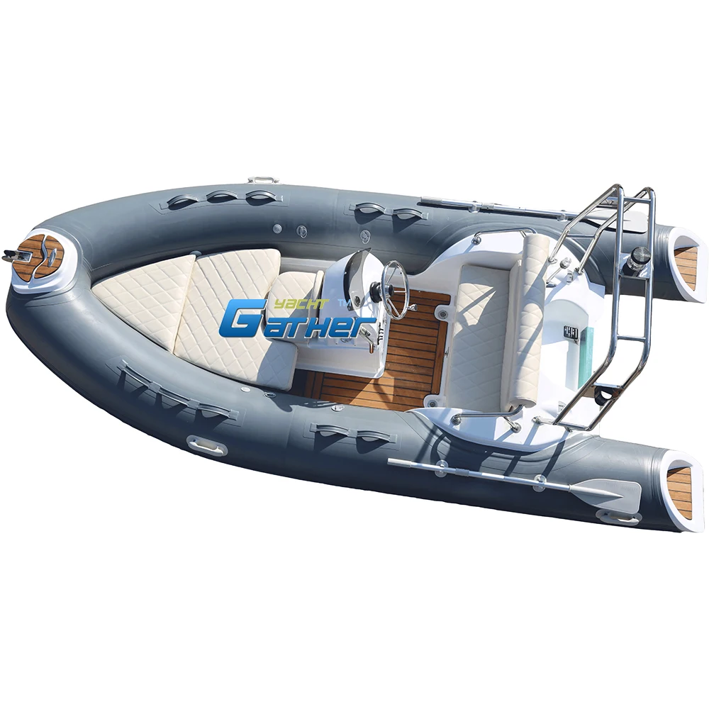 Gather Yacht RIB430B Popular Rowing PVC Inflatable Boat China Factory Cheap Inflatable Boat