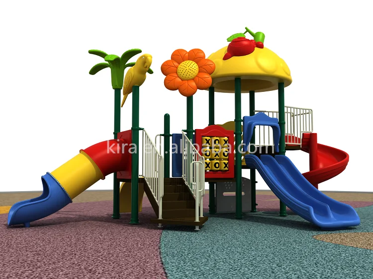 Kindergarten Kids Small Playground Equipment Outdoor Plastic Slide Playground Children Outdoor Playground For Children