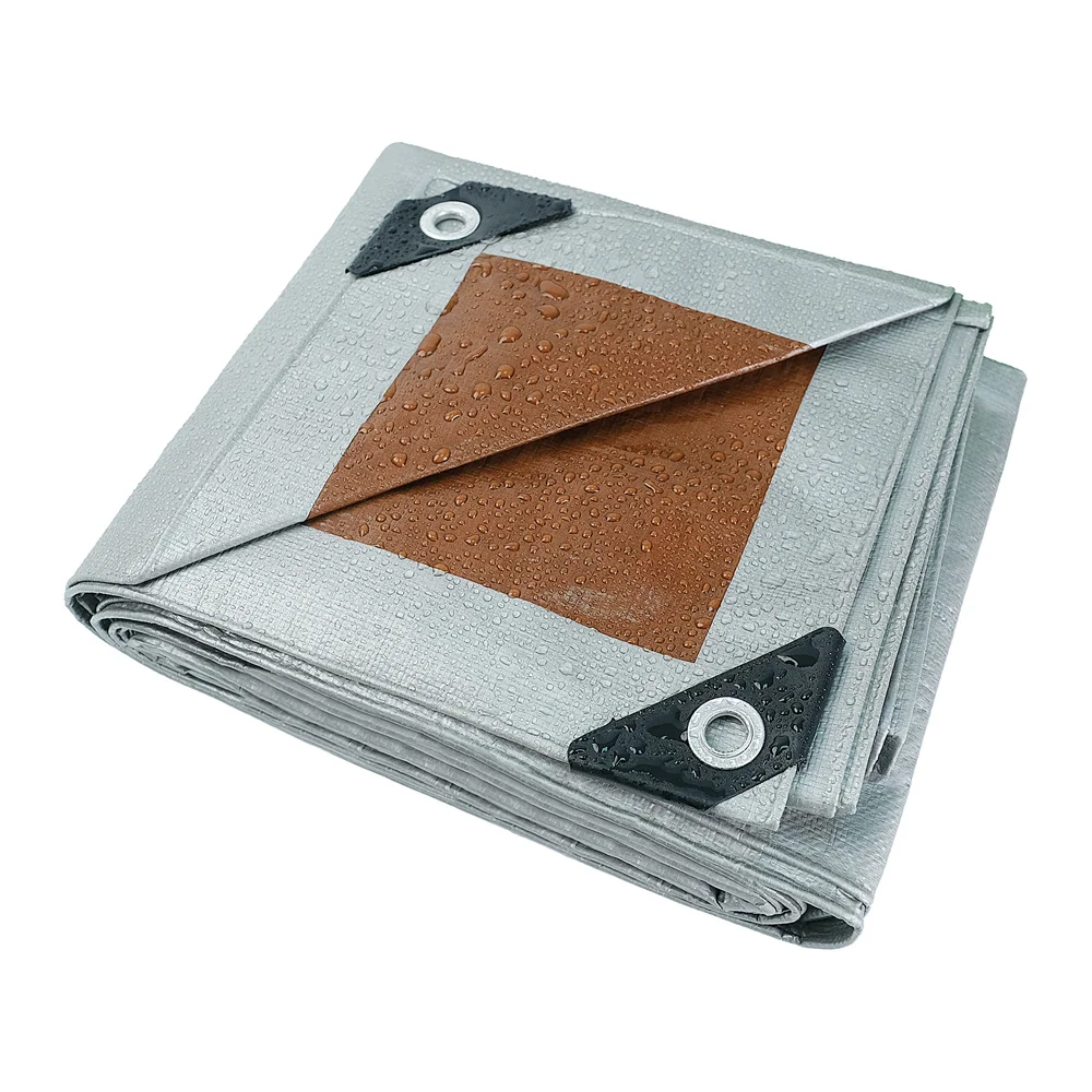 Tarpaulin Manufacturer Sliver Hot Sale Waterproof Multipurpose Heavy Duty Pe Tarpaulin Tarps