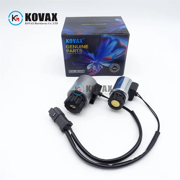 Kovax UC4020757708 больших и малых колесный погрузчик мини-погрузчик электромагнитный клапан 12V 24V подходит для WA250-5 WA200 WA320