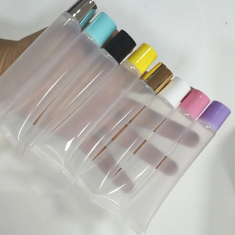 Wholesale Squeeze Tubes Lip Gloss Container Lipstick Cosmetic Packaging 10.15.20ml Squeeze Plastic Lipgloss Tube