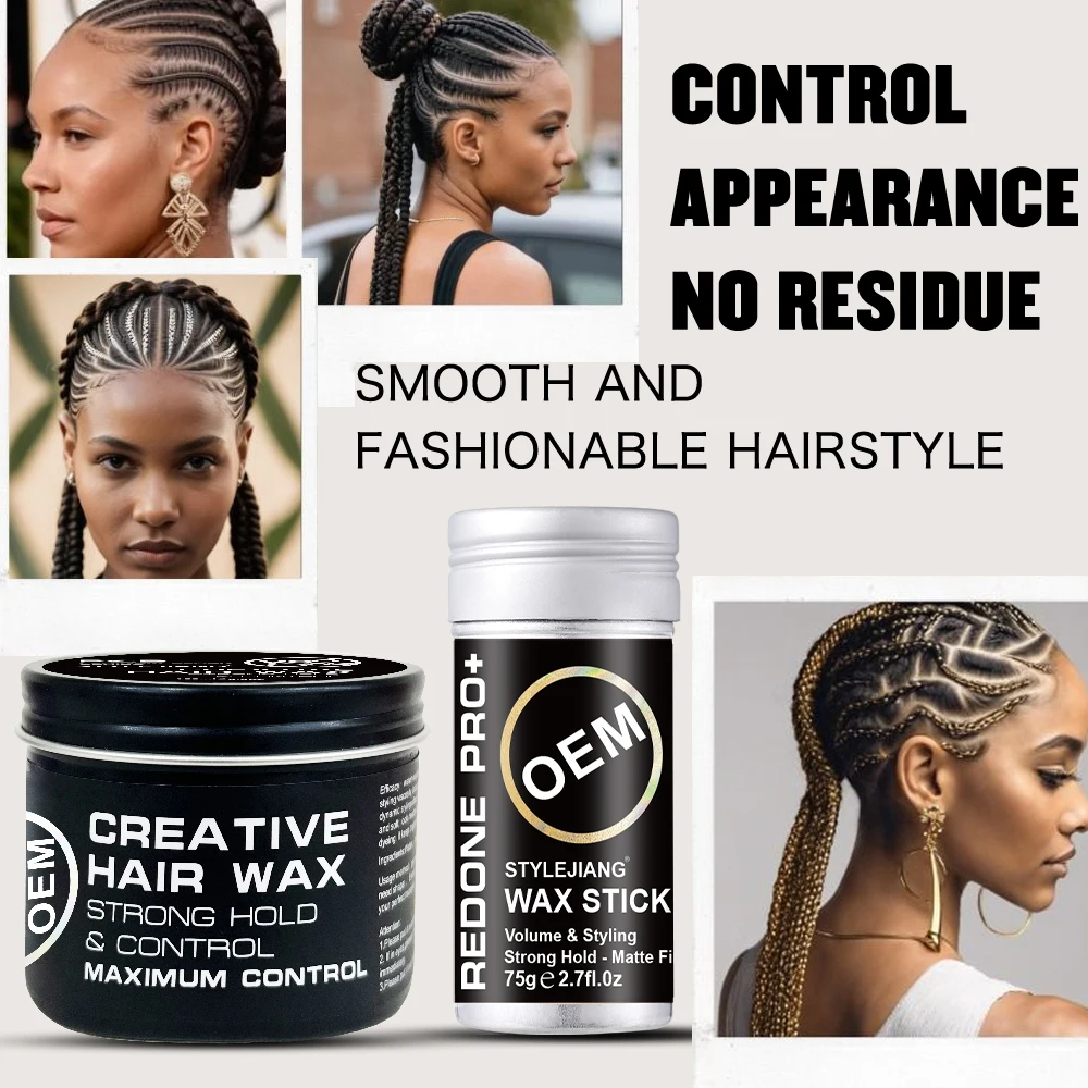 OEM ODM Hair Styling Wax Private Label Products Hair Styling Hold Wax Styling Balm Hair Wax Stick Gel for Men