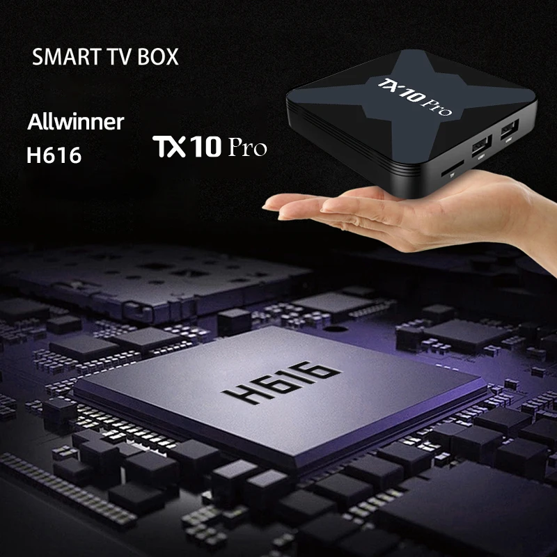 TX10 Pro Allwinner H616 2GB 16GB 5G wifi media player 4k HD video smart tv box android box TX10 Pro