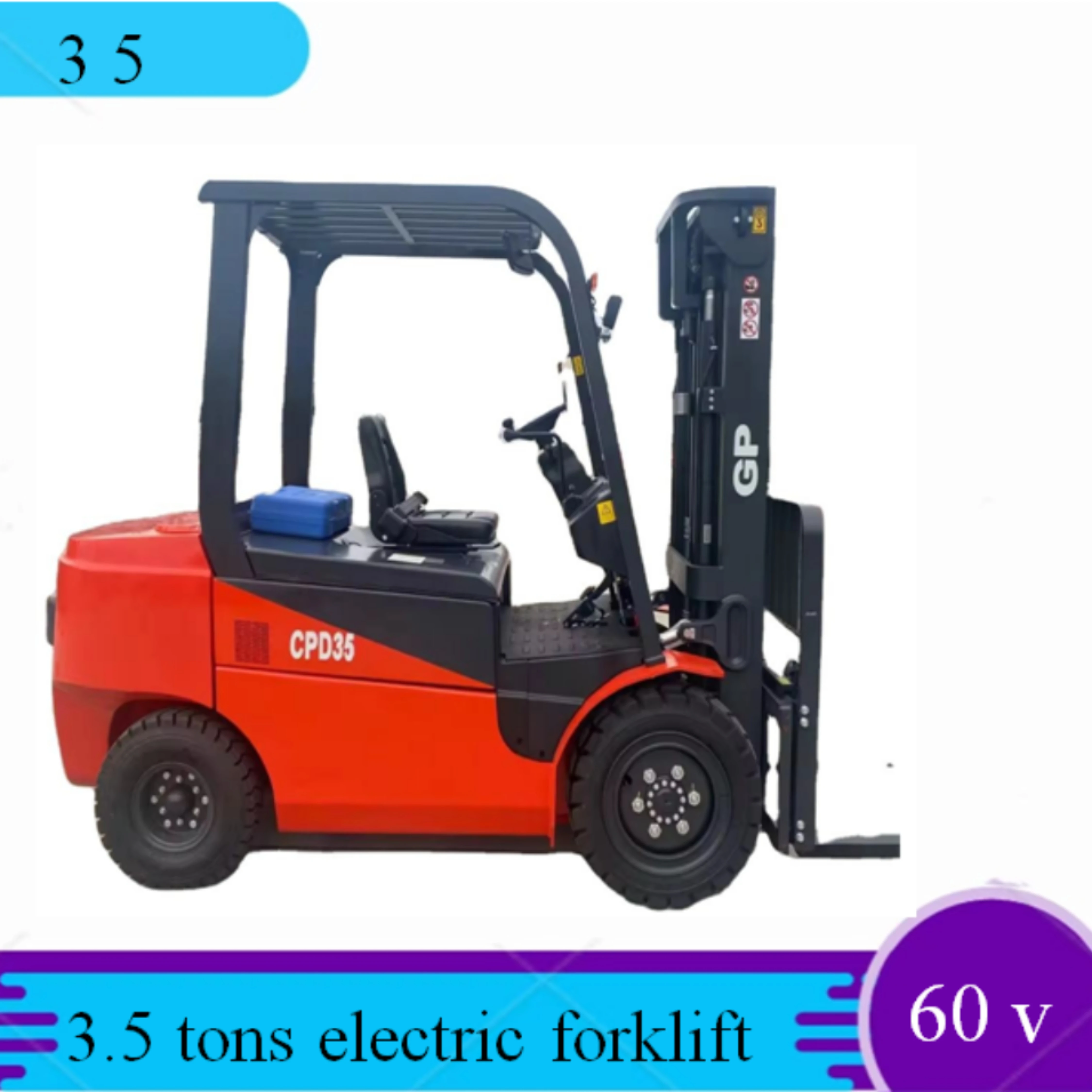 60V 3 .5 tons 3500kg electric forklift