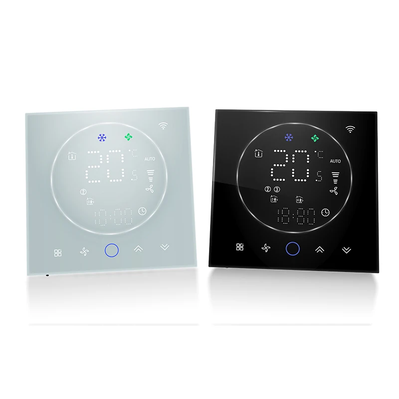 Beca BAC-008 Wifi Thermostat HVAC System Temperature Controller with LCD Touch Screen Lora Air-Conditioner Thermostat Wholesale