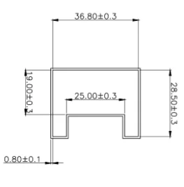 clear Plastic Tube Extruded Ic Electronic Packaging Tube  Pipe Packaging Capacitor