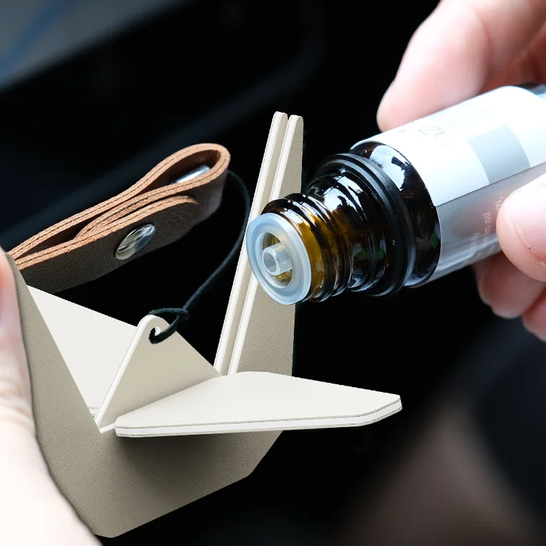 Hanging Car Air Freshener Paper Crane Car Mirror Decor Hanging Car Diffuser Air Freshener Hanging Decorations Auto Accessories
