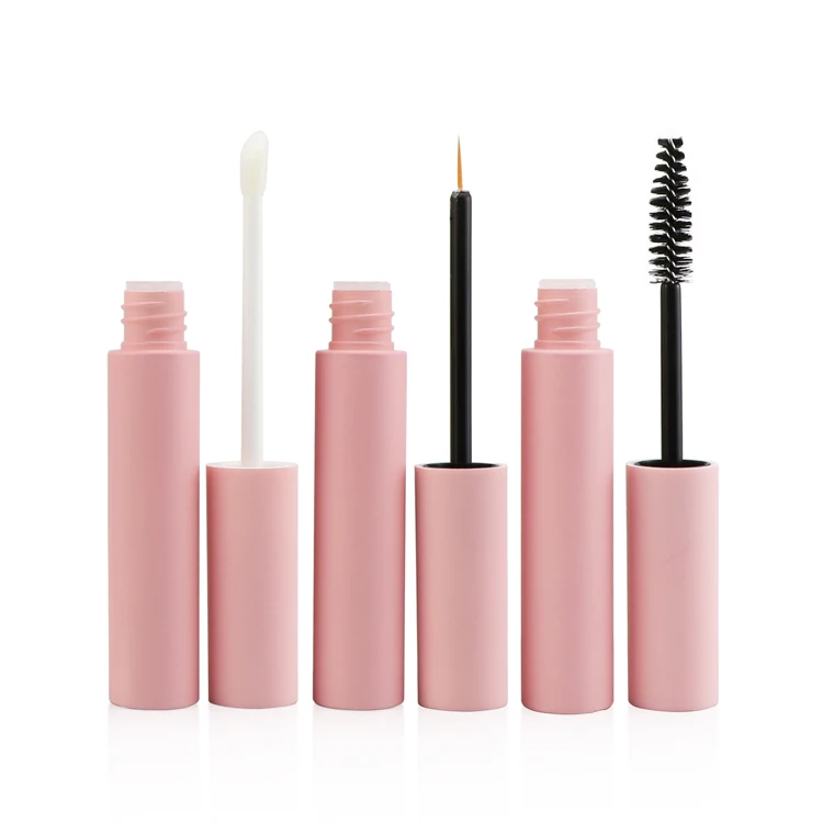 Lip Gloss Brush Wand Tubes Empty Lip Gloss Containers with Wand  for DIY Lip Gloss Balm (Black and Pink)