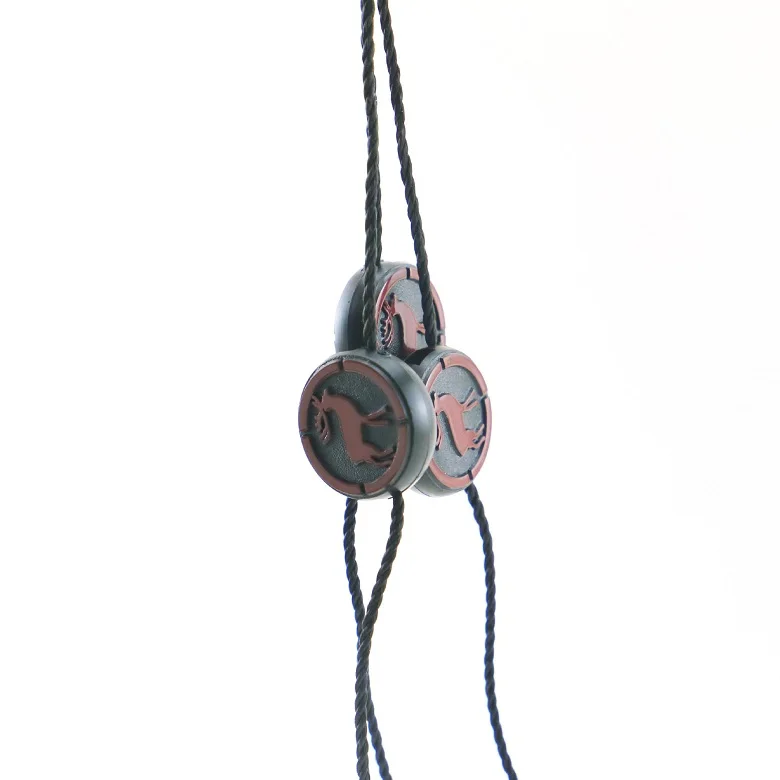 Custom design Garment plastic seal tag hang string embossed logo double-side vulcanized seal string