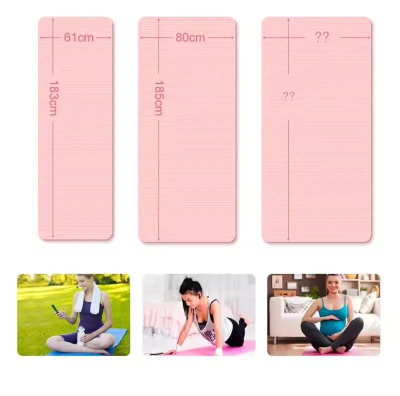 Custom Cheap Nbr Yoga Mat Matt 10mm Extra Thick Non Slip 10 Mm Exercise Mats With Custom Logo Yogamat