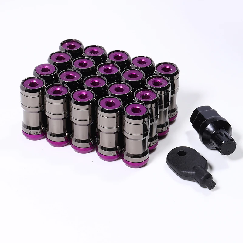 Racing Car Wheels Rims Lug Nuts With Anti-Theft Spiked Lug Nuts M12*1.5/M 12*1.25