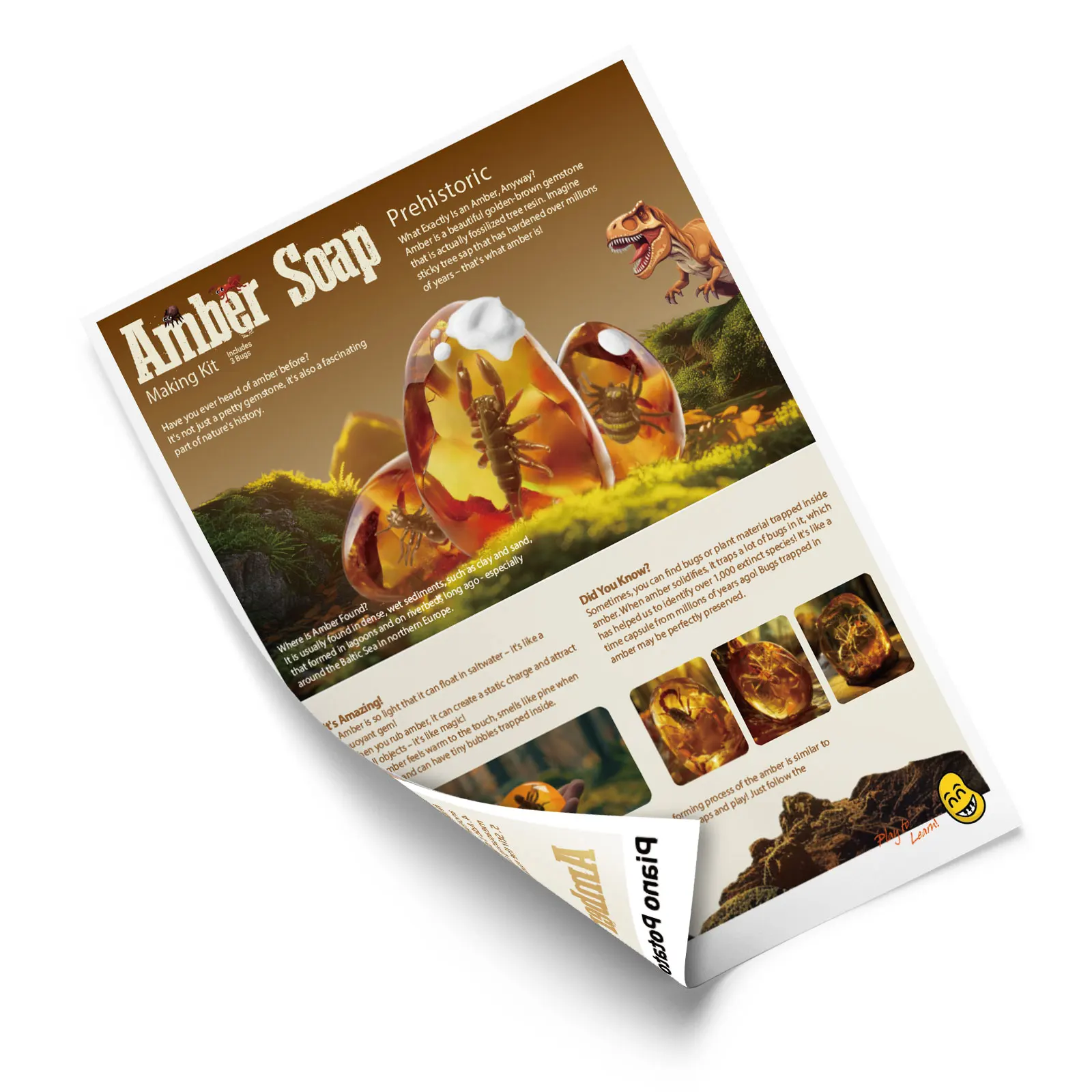 Wholesale Customize Logo science experiment toys amber soap Craft making Kit kids educational toys