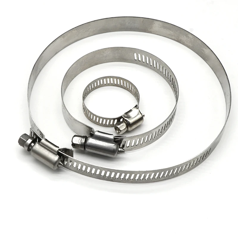 Clamp Ring Oring Small Stainless Steel Glass Clamps Metal Cable Spiral Hose Spring Hoop Circle clamp