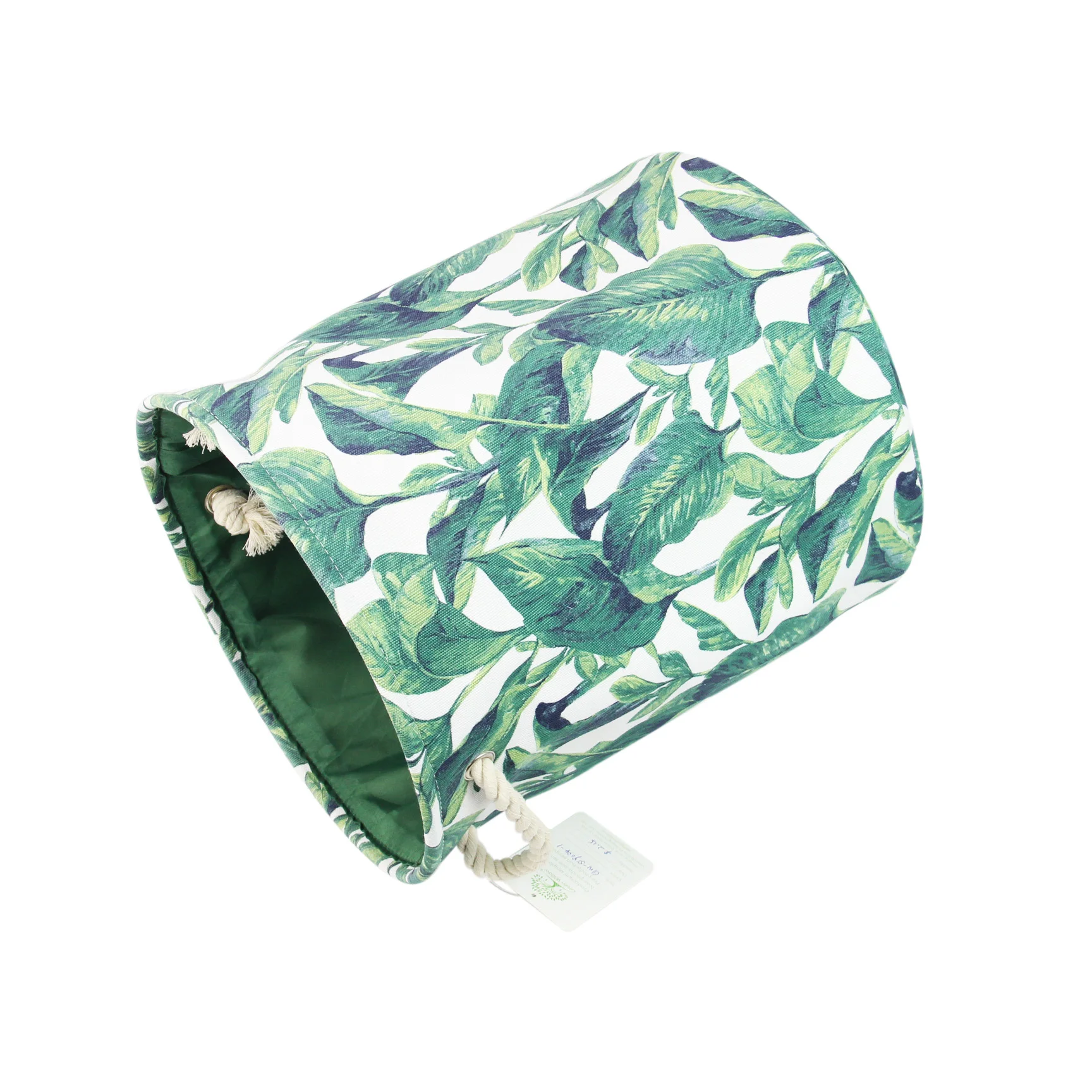 2020 New Comfortable Home Fabric laundry basket printed  foldable washing basket with cotton Rope  handle