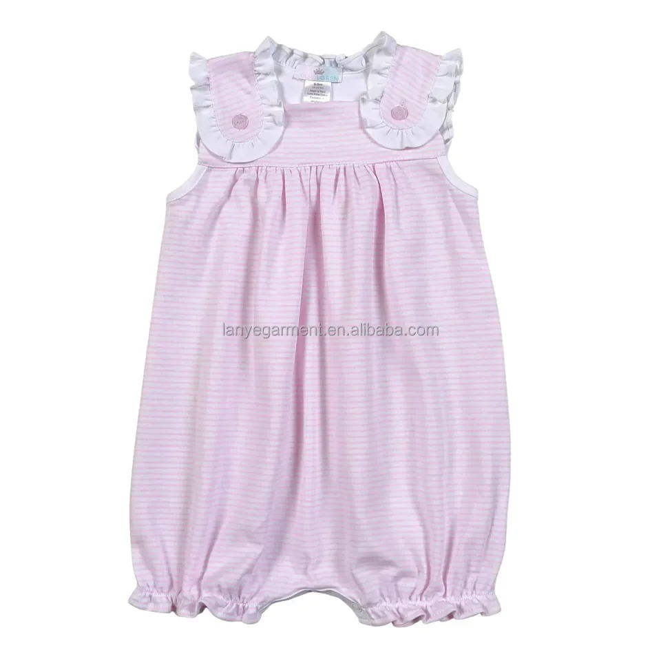 Wholesale Baby Girl Peach 1st Birthday White Seersucker  Romper  Halloween Pumpkin  Applique Outfit Infant Baby Clothing