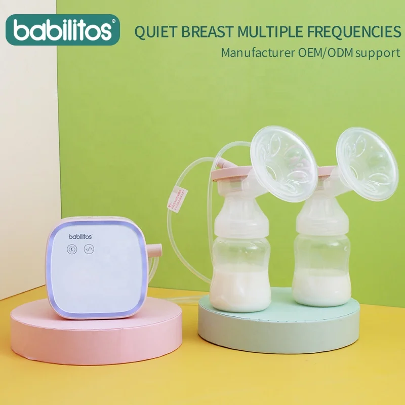 Молокоотсос с ночным освещением, двухсторонний портативный Электрический молокоотсос