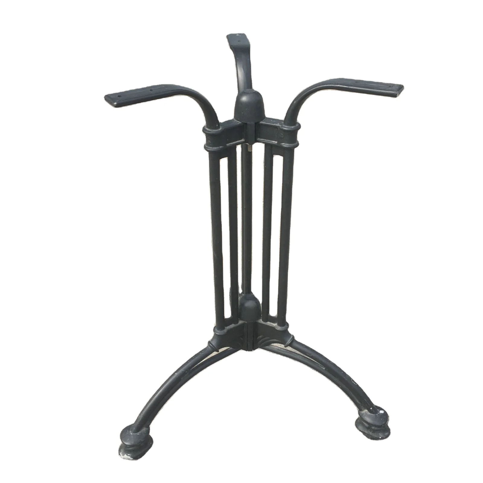 outdoor garden patio living room dining cast aluminum table feet Most strong antique black cast iron table base table leg