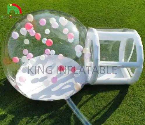 Hot sell Outdoor Transparent Inflatable Crystal Dome Bubble Tent Heated Inflatable Bubble House Tent