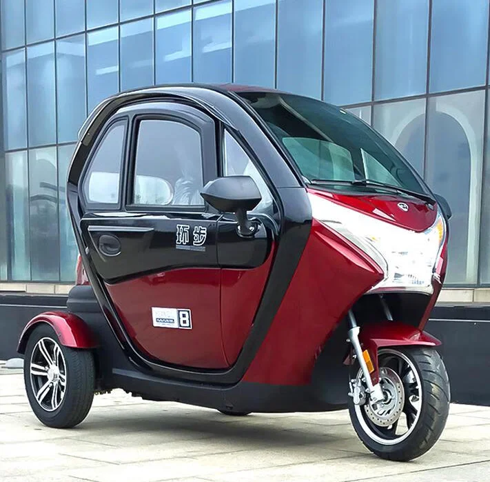 Color Can Be Customized Fully Enclosed Electric Tricycle With Trunk New National Standard Electric Vehicle With Luggage Rack