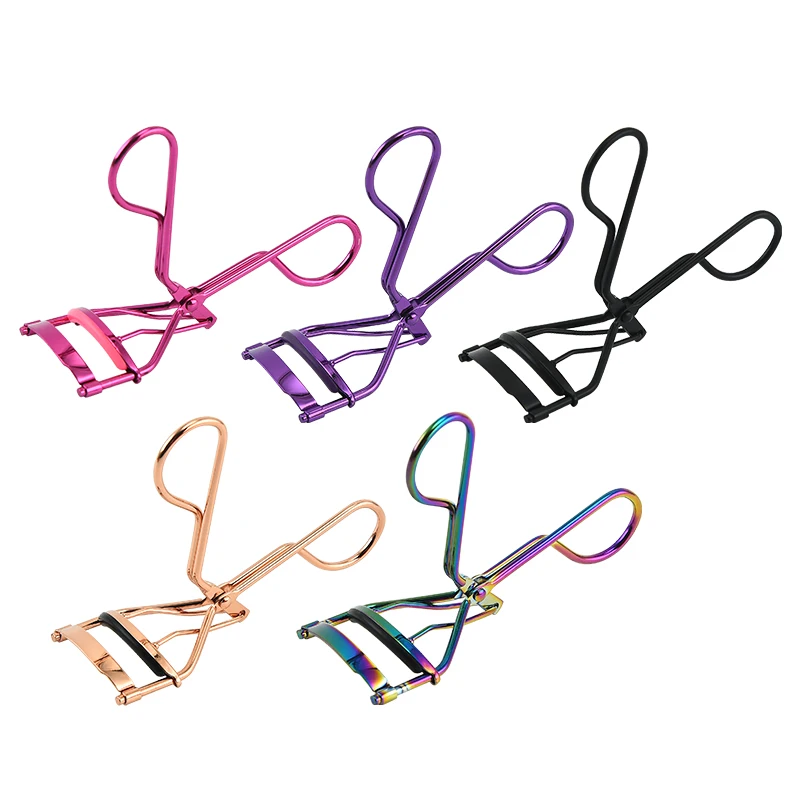 Professional Manufacture Rose Red Beauty Tools Carbon Steel Eyelash Extension Eco-Friendly Eyelash Curler