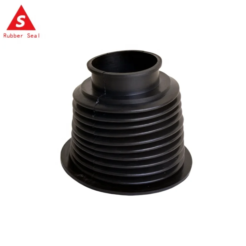 OEM VMQ 70A soft BUNA-N NBR Nitrile FPM FKM Silicone rubber bellows rubber sleeve rubber boots bushing for dust water protection