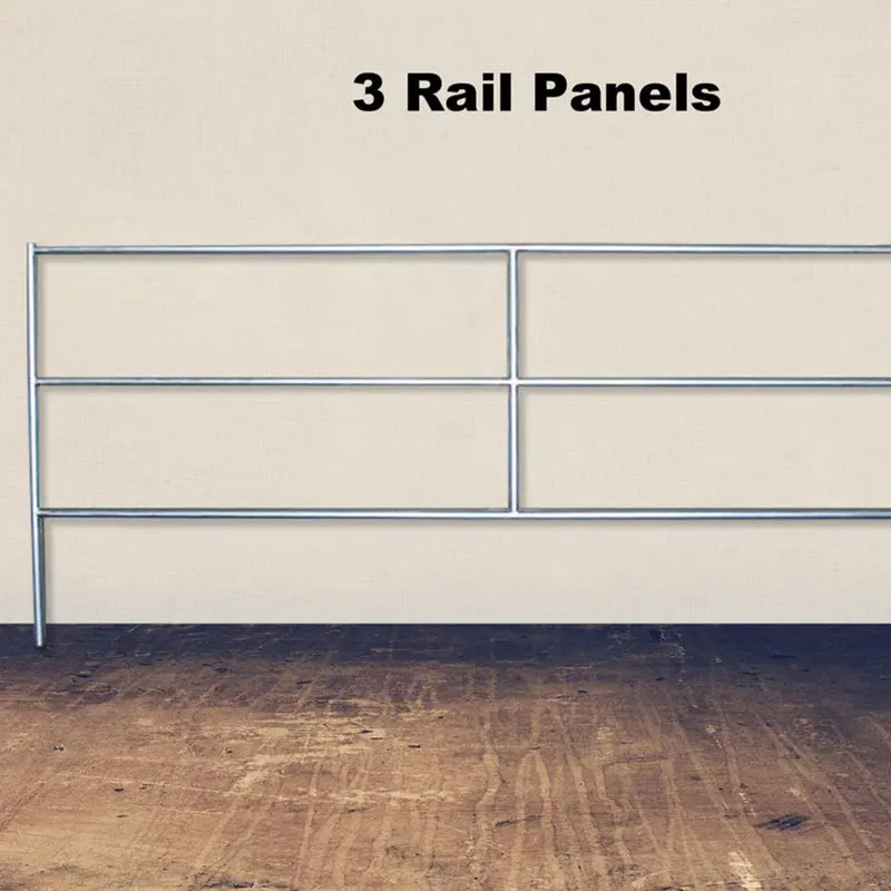 Oval cattle yard Panels, 6 rails portable cattle bar/ rail horse pen panels,constructed using cattle yards