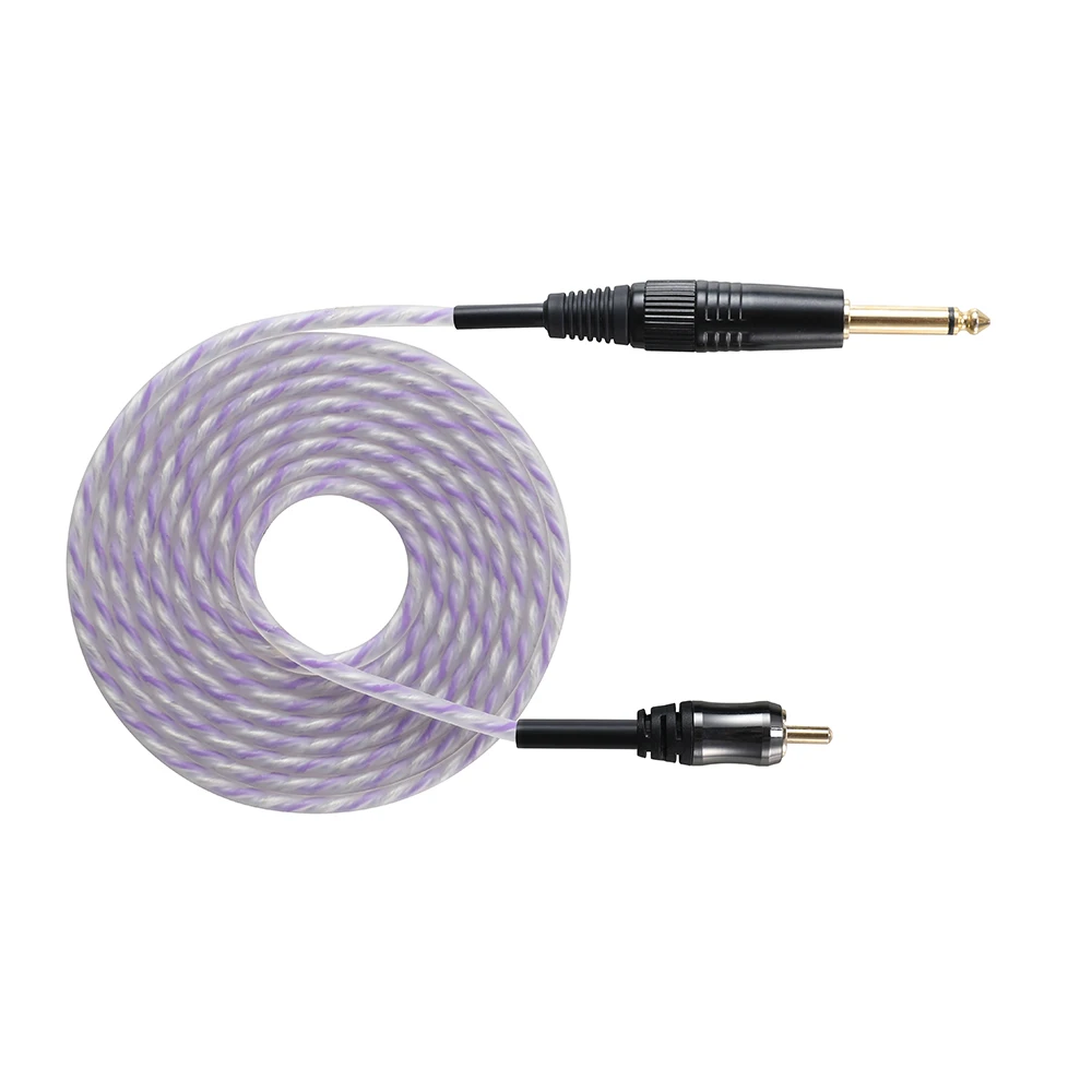 Professional 1.8M RCA Connect Silicone Tattoo Cord Tattoo Power Supply