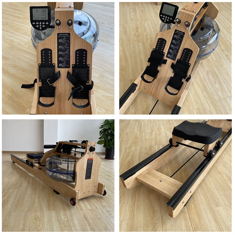 Foldable Water Rowing Machine Household Cardio Exercise Rowing Machine Gym Equipment